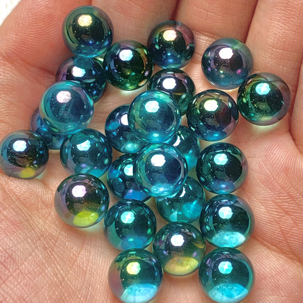 Rainbow aura quartz sphere