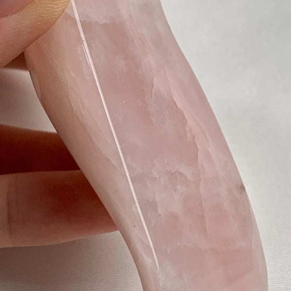 Rose quartz wellness massage tool