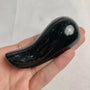 Black tourmaline curved massage wand