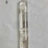 Handheld clear quartz wand