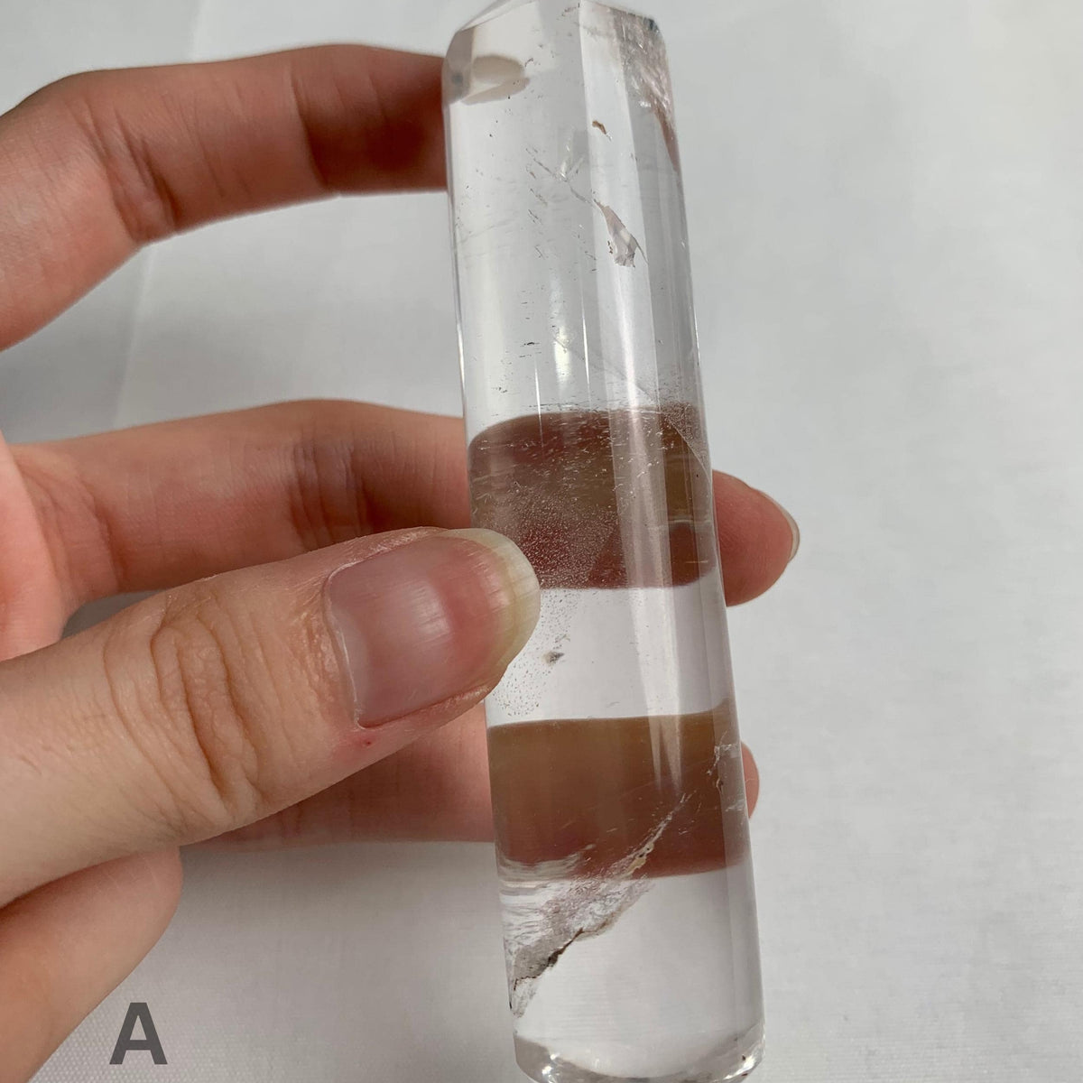 Pointed clear quartz wand