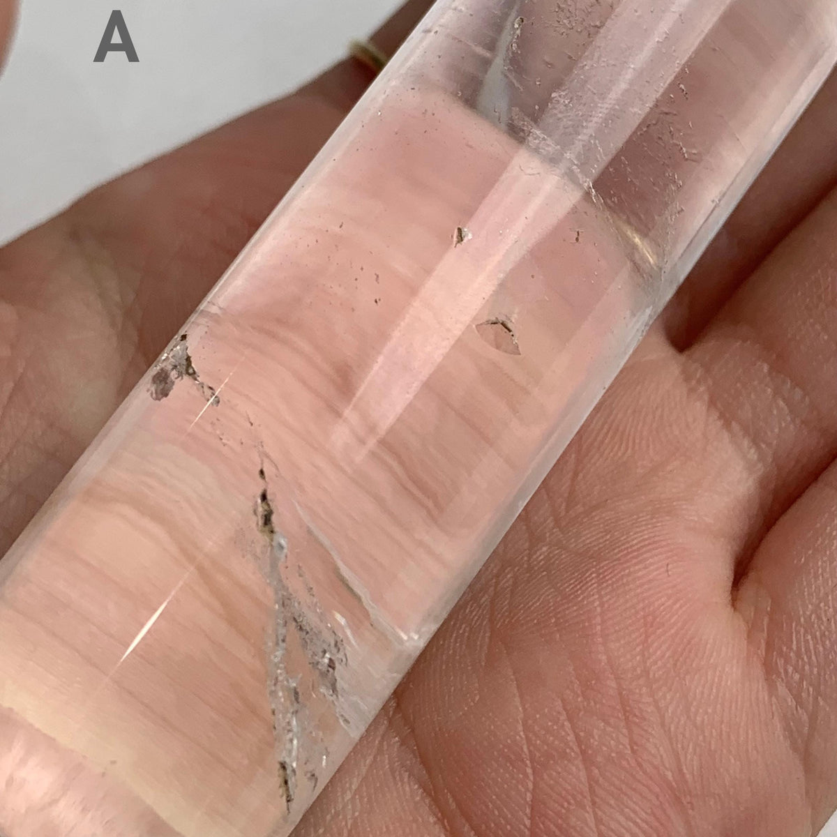 Meditation crystal wand