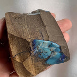 Natural Australian opal specimen in ironstone host rock
