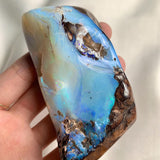 Australian boulder opal with iridescent colours