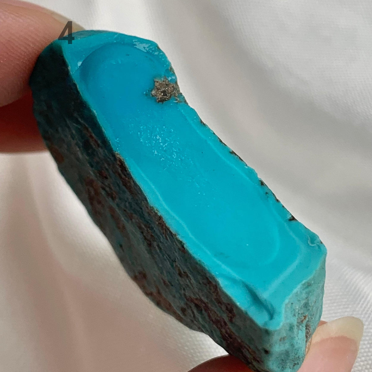 Natural blue turquoise gemstone for silversmith projects