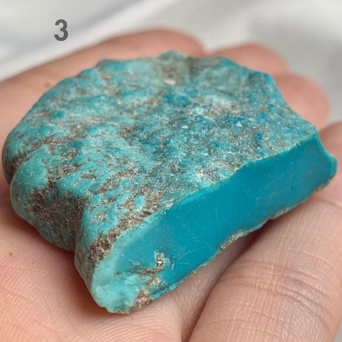 Untreated turquoise rough stone for cabochons and pendants