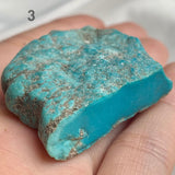 Untreated turquoise rough stone for cabochons and pendants