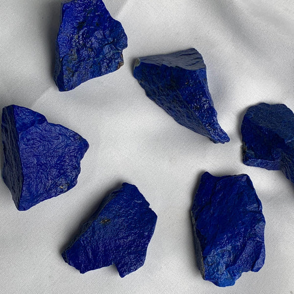 Natural Badakhshan Lapis Lazuli rough stone for cabochon cutting and jewelry making