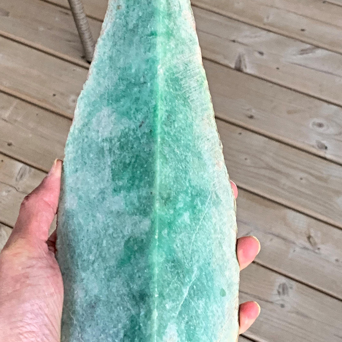 Raw Type A Jadeite Jade Specimen 2.1kg 4.63lbs - Large Untreated Rough Jade Boulder - High Grade Display Stone for Collectors & Home Décor