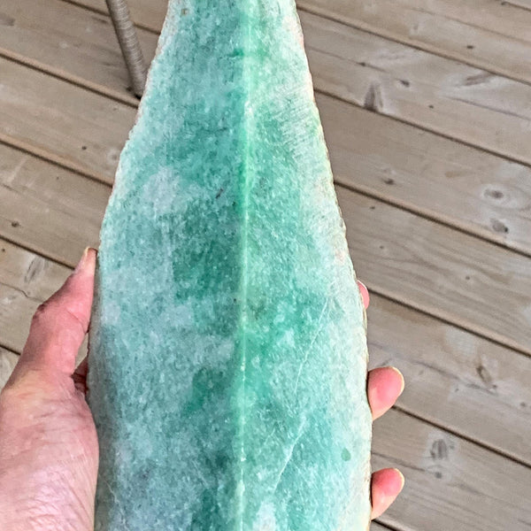 Raw Type A Jadeite Jade Specimen 2.1kg 4.63lbs - Large Untreated Rough Jade Boulder - High Grade Display Stone for Collectors & Home Décor