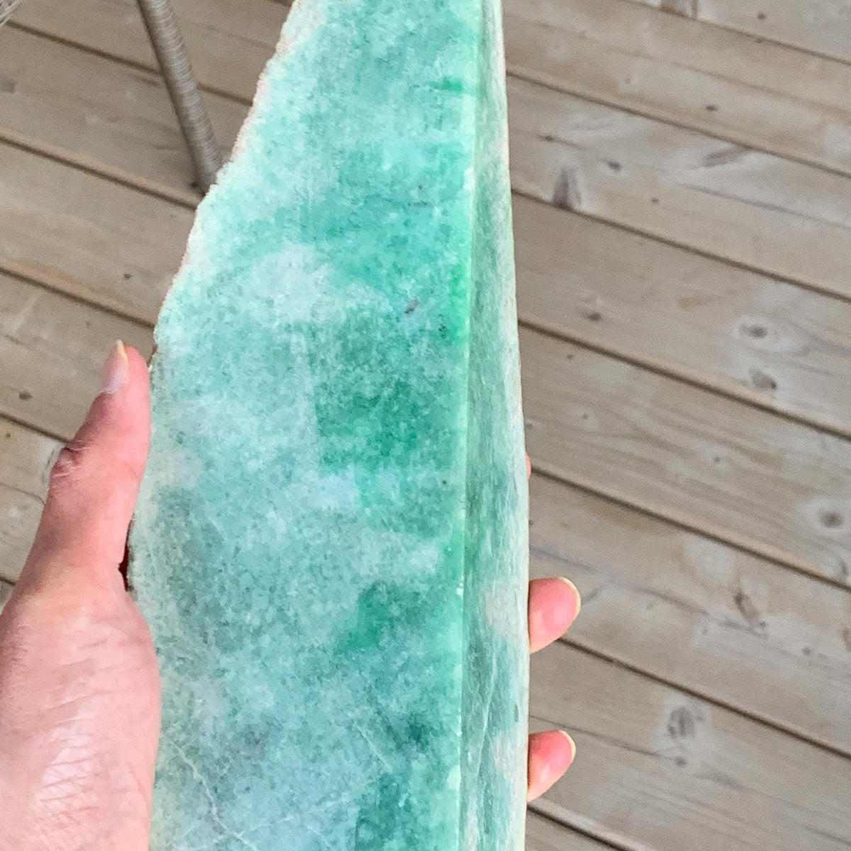Raw Type A Jadeite Jade Specimen 2.1kg 4.63lbs - Large Untreated Rough Jade Boulder - High Grade Display Stone for Collectors & Home Décor
