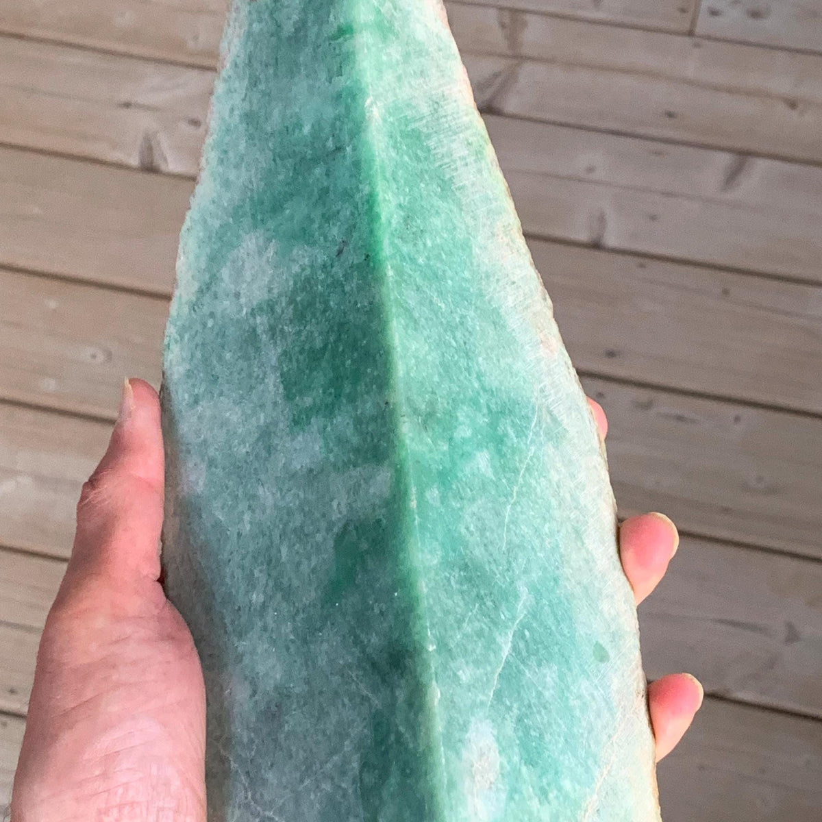 Raw Type A Jadeite Jade Specimen 2.1kg 4.63lbs - Large Untreated Rough Jade Boulder - High Grade Display Stone for Collectors & Home Décor