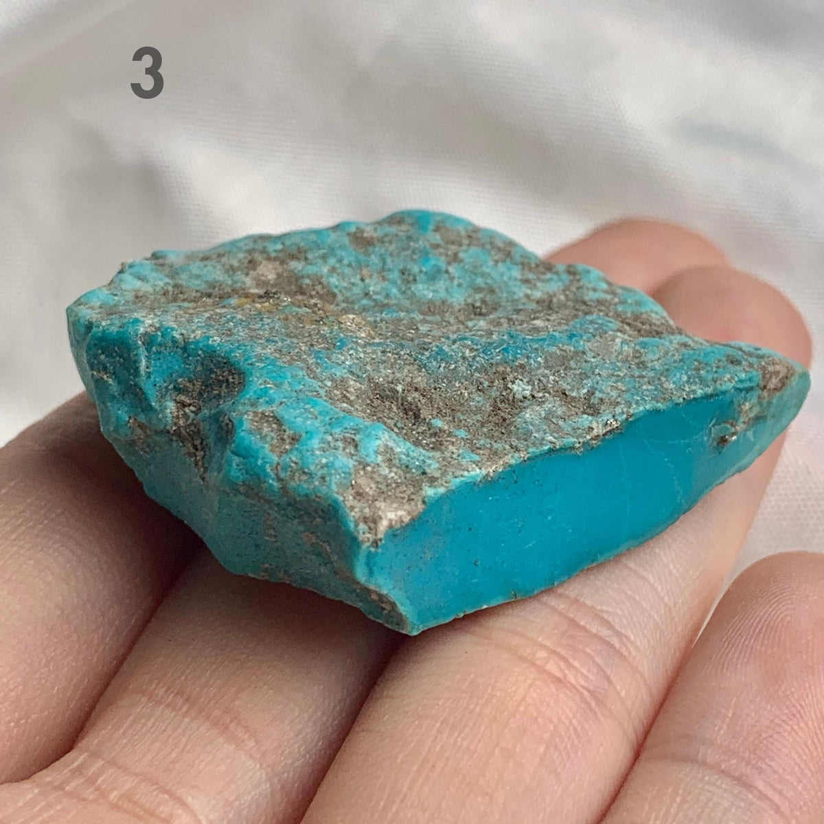 Rare closed mine turquoise material for lapidary artists