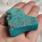 Natural turquoise rough for cabochon cutting