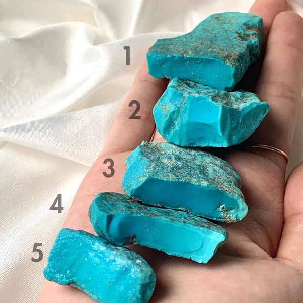 Rare blue Sleeping Beauty Turquoise lapidary material