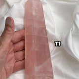 Rose Quartz Obelisk Tower 72mm Large Crystal Obelisk Square Base Gemstone Point