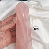 Rose Quartz Obelisk Tower 72mm Large Crystal Obelisk Square Base Gemstone Point