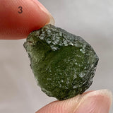Authentic impact glass Moldavite from Czech Republic