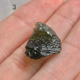 Genuine green Moldavite tektite for crystal enthusiasts