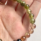 Colorful tourmaline bracelet jewelry with genuine crystal beads