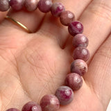 Handmade gemstone beaded bracelet featuring natural tourmaline stones