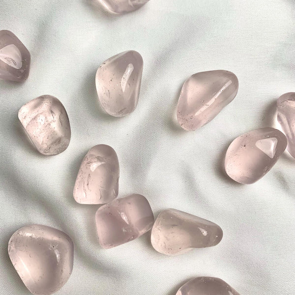 Raw Madagascar star rose quartz piece tumble polished for lapidary cabbing