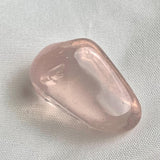 Madagascar star rose quartz rough showing flat polished surface and pink color