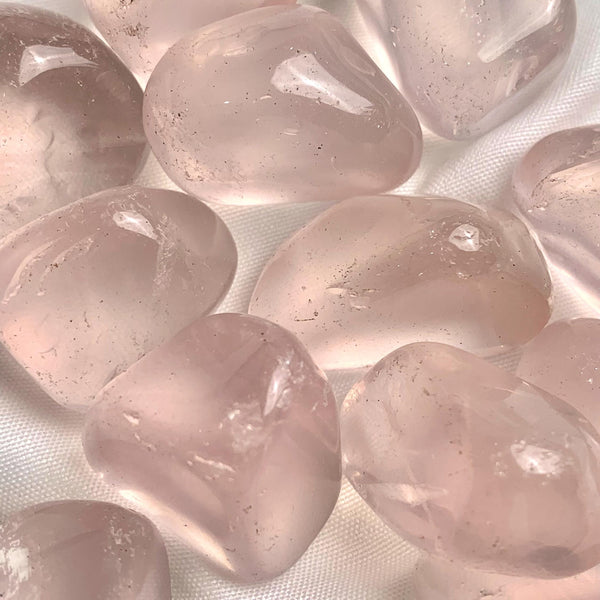 Raw Madagascar star rose quartz piece tumble polished for lapidary cabbing