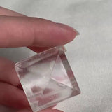Clear Quartz Statement Ring, Pyramid Cocktail Ring, Sculptural Architectural Jewelry