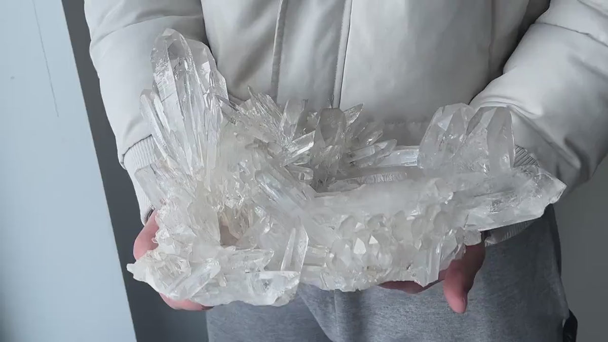 Clear Quartz Statement Cluster – Extra Large Collector Specimen Crystal Décor