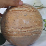 Large Picture Jasper Sphere 10.8 Lb 6.1 inches