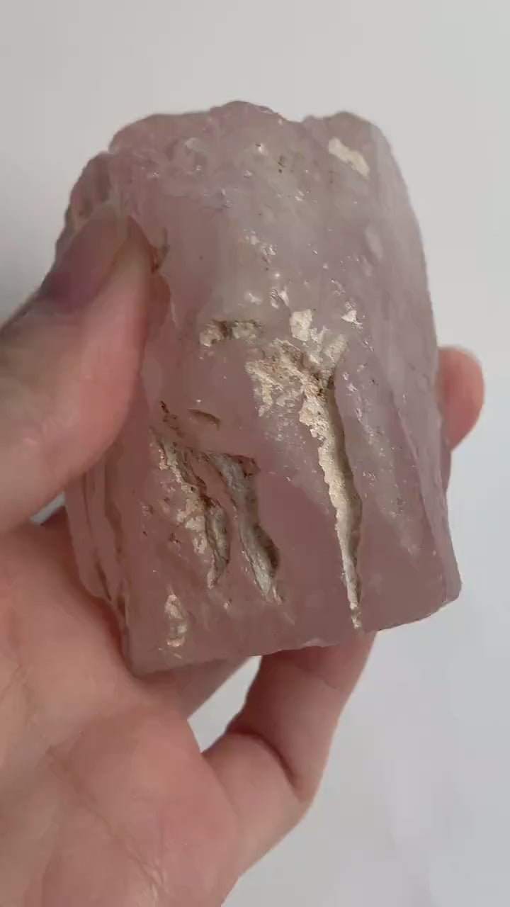 Large Pink Morganite Crystal Specimen, Pakistan Beryl Collector Mineral (66mm), PM5