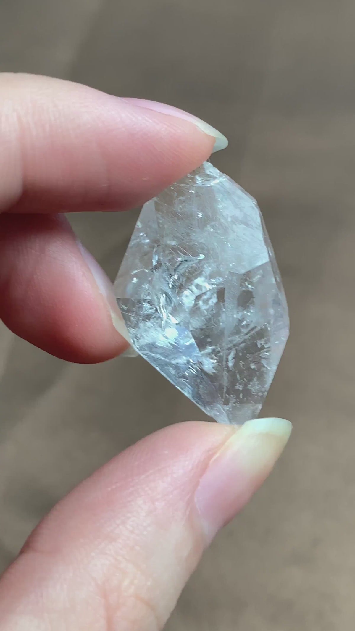 Herkimer Diamond Crystal Double Terminated Quartz, Healing Crystal Gift, B5