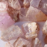 Raw Kunzite Crystal Specimen: Natural Untreated Gemstone