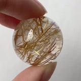 Rutilated Quartz Sphere, High Grade Golden Rutile Crystal Ball, RQS2