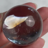 Rainbow Quartz Sphere Crystal Ball, Rare Rainbow Inclusion Collector Stone. B3