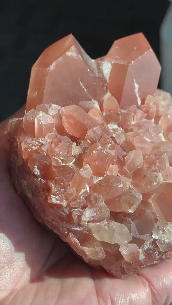 Himalayan Hematoid Quartz Cluster | Red Quartz Crystal for Energy, Protection & Home Decor