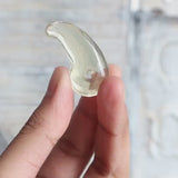 Citrine Yellow Magatama • 35mm Polished Quartz Amulet • Good Luck Charm