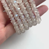 Blue Moonstone Bracelet Super High Quality AAAA, Rainbow Moonstone Beads, June Birthstone