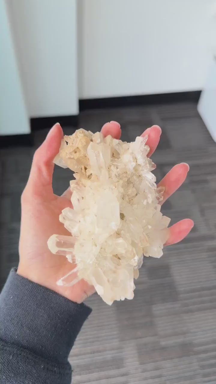 Clear Quartz Cluster | High Altitude Himalayan Healer Specimen, VKd3