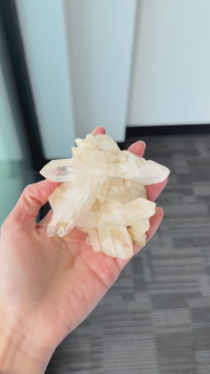 Himalayan Clear Quartz Cluster | High Altitude Cluster for Advanced Healers,  VKd2