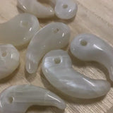 Moonstone Magatama Japanese Talisman | Sacred Symbol