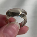 Smoky Quartz Statement Ring, Cocktail Ring Gift, Sculptural Boho Designer Jewelry