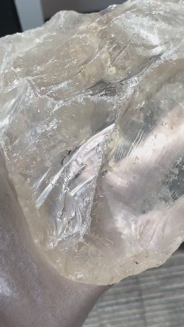 Satyaloka Clear Quartz Large | Himalayan Water Clear Rainbow Crystal