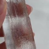 A4: Lemurian Quartz Crystal Isis Face High Clarity Ribbed Collector Point