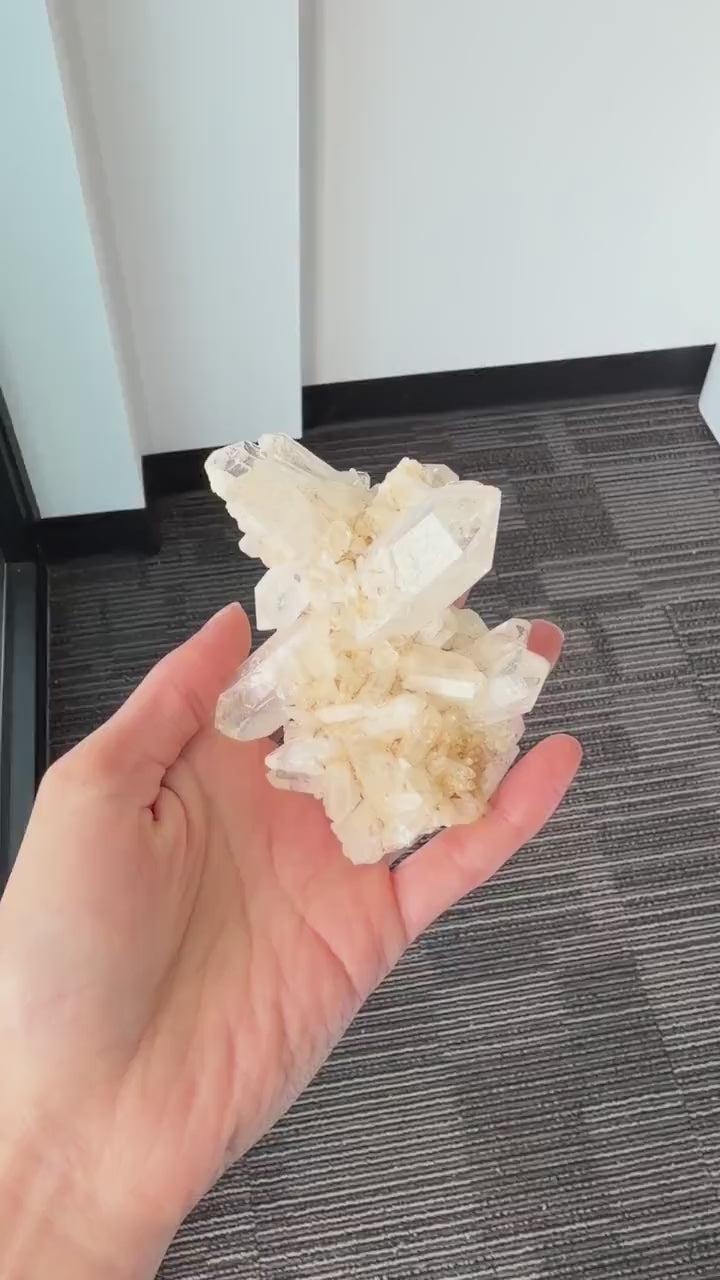 Natural Clear Quartz Cluster | Healing Crystal, Energy Cleansing, Collector Display