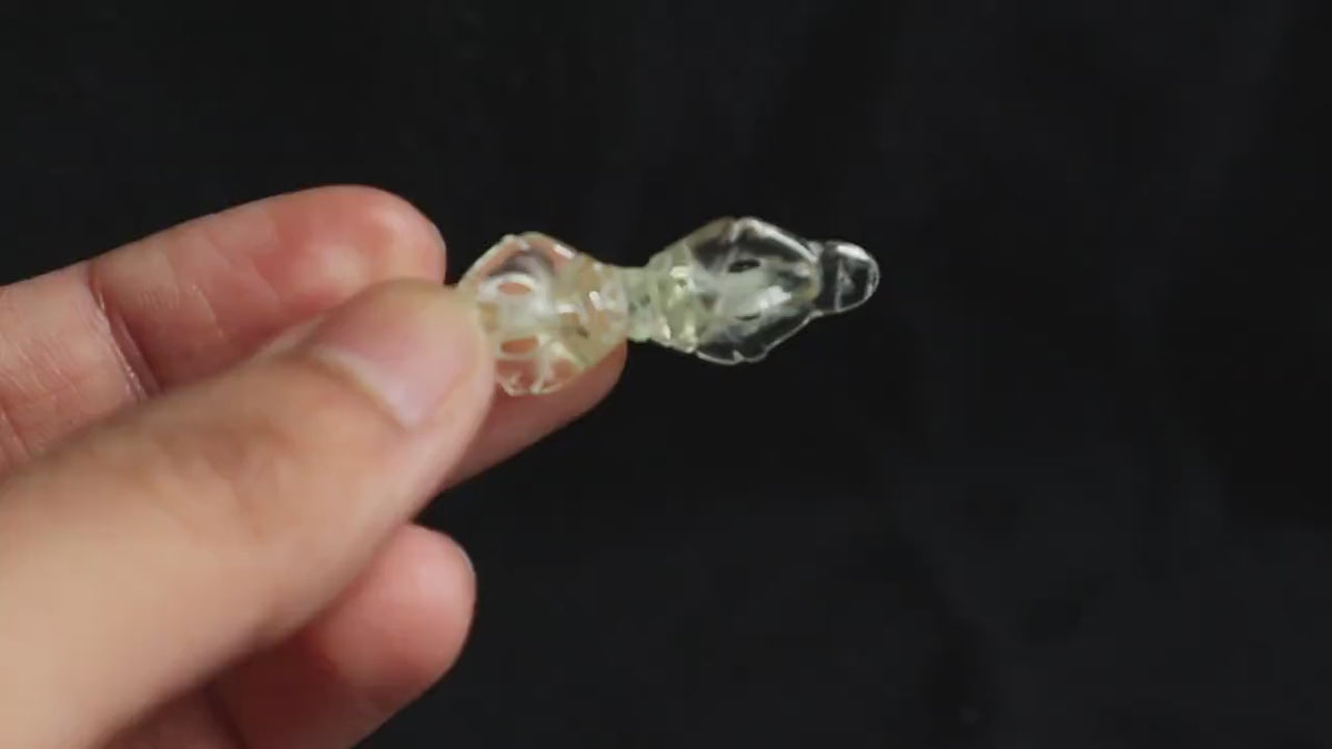 Crystal Quartz Vajra Dorje Tibetan Amulet