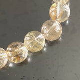 Golden Rutilated Quartz Bracelet - AAA Rutile Crystal Jewelry