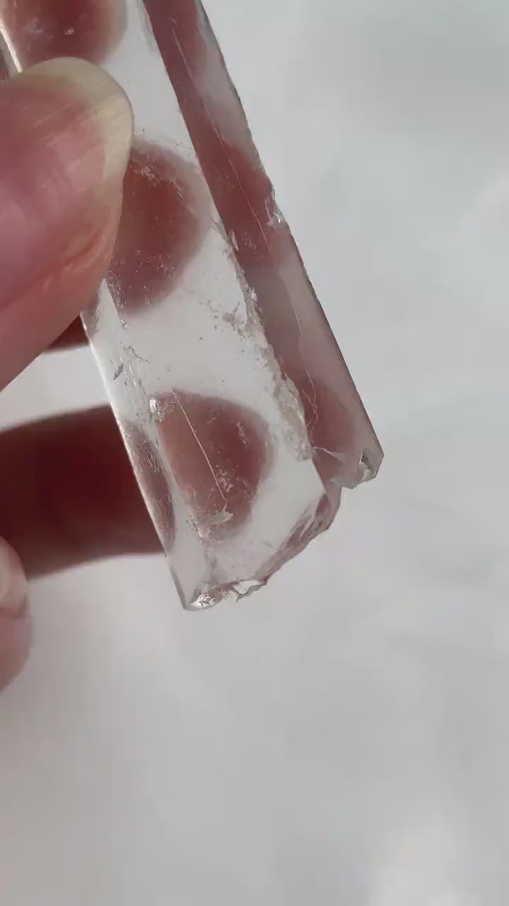 Lemurian Quartz Crystal Small High Clarity Collector Point Natural Specimen, A12