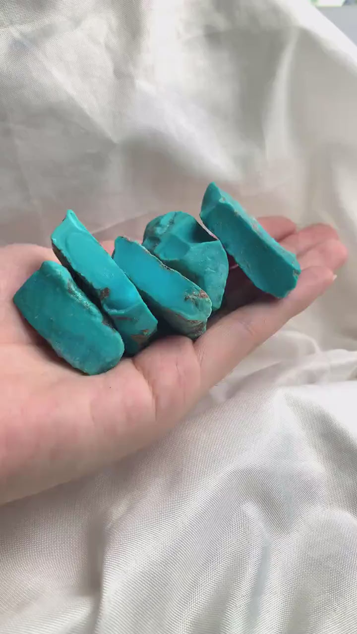 Sleeping Beauty Turquoise Rough Rare Arizona Turquoise Lapidary Material